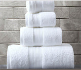 serviette de bain coton orientale blanche