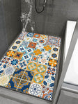 Grand tapis de douche mosaïque