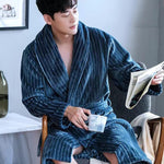 Peignoir Homme Rayures | serviettes et bain