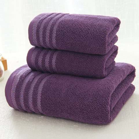 Serviette de bain<br>coton violette