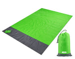 Grande serviette de plage imperméable verte claire