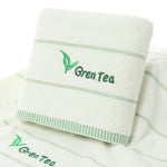 Serviette de bain<Br>coton thé vert