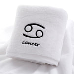 serviette de bain coton du cancer blanc