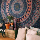 Indian Mandala Tapestry Wall Hanging Sandy Beach Throw Rug Blanket Camping Tent Travel Mattress Bohemian Sleeping Pad Tapestries