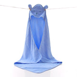 serviette de bain bébé douce bleu