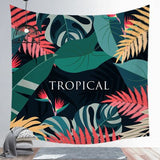 Grande serviette<br>de plage tropicale