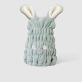 Serviette de bain lapin pour les cheveux