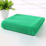 serviette de bain microfibre large verte