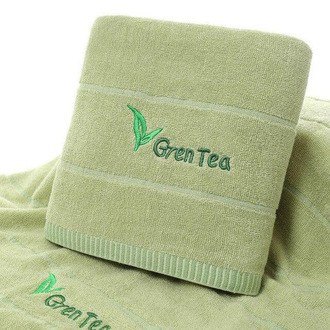 Serviette de Bain Coton Thé Vert | serviettes et bain
