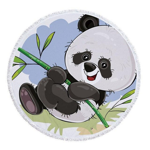 Serviette de Plage Ronde Panda | serviettes et bain