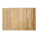 Tapis de bain à rayures en bambou