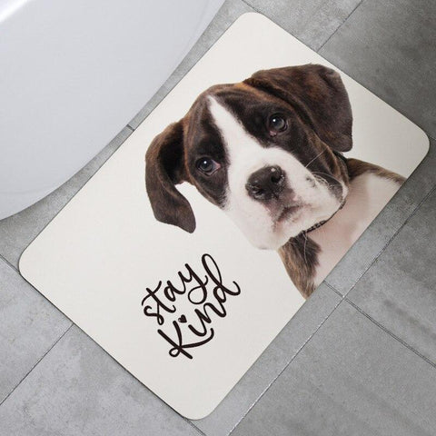 Tapis de bain diatomite motif chien