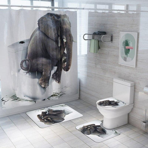 Tapis de bain éléphant original