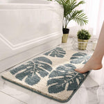 Tapis de bain feuilles tropicales