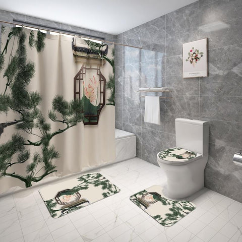 Tapis de bain original<br> motif bonsaï