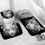 Tapis de bain<br> original tigre blanc