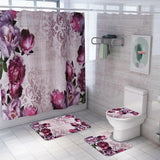 Tapis de bain original violette rose