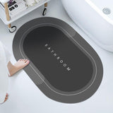 Tapis de bain ovale moderne
