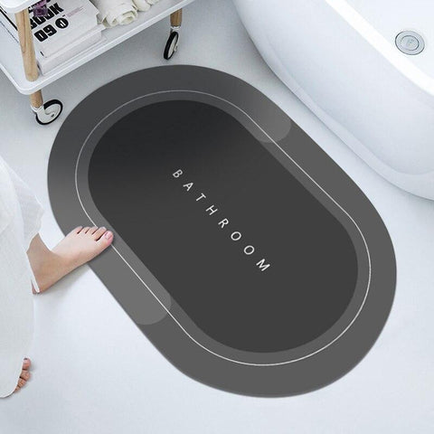 Tapis de bain ovale moderne