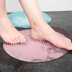 Tapis de bain rond massage des pieds