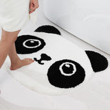 Tapis de bain rond panda