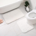 Tapis salle de bain antidérapant blanc